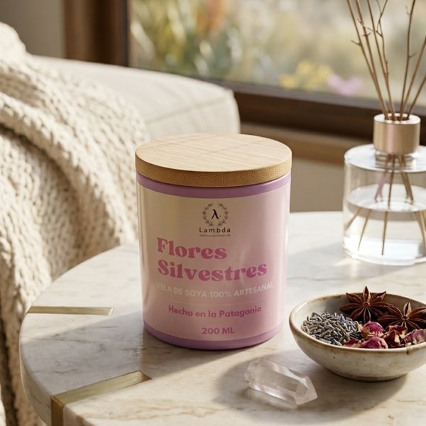 Vela Soya Flores Silvestres 200ml